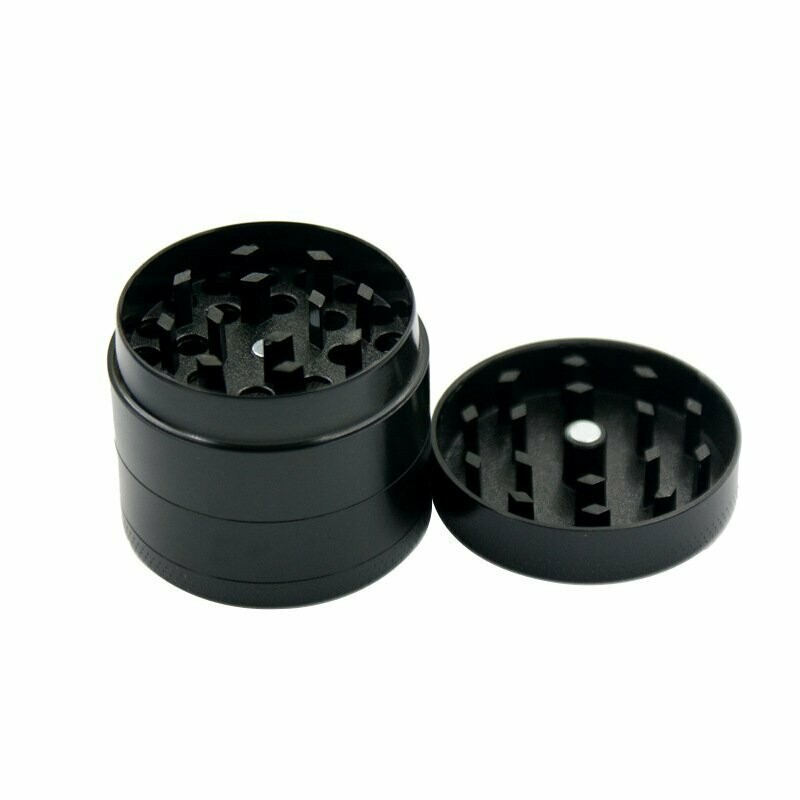 40mm 4 Part Zinc Alloy Tobacco Weed Grinder - Silver