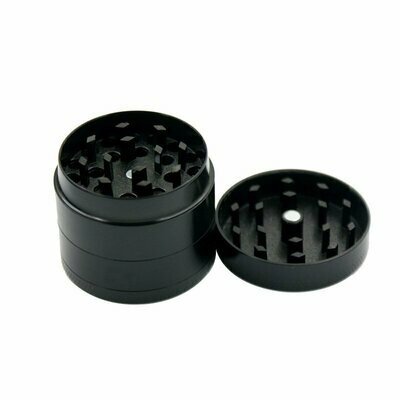 40mm 4 Part Zinc Alloy Tobacco Weed Grinder - Black