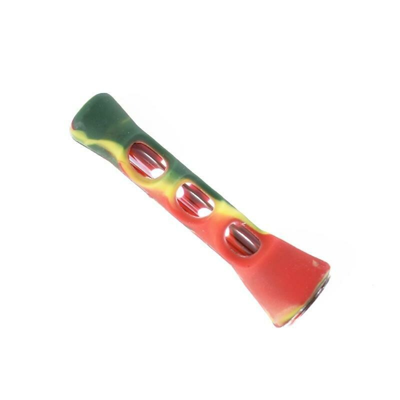 Glass Smoking Pipe With Silicone Cover Weed Pipe