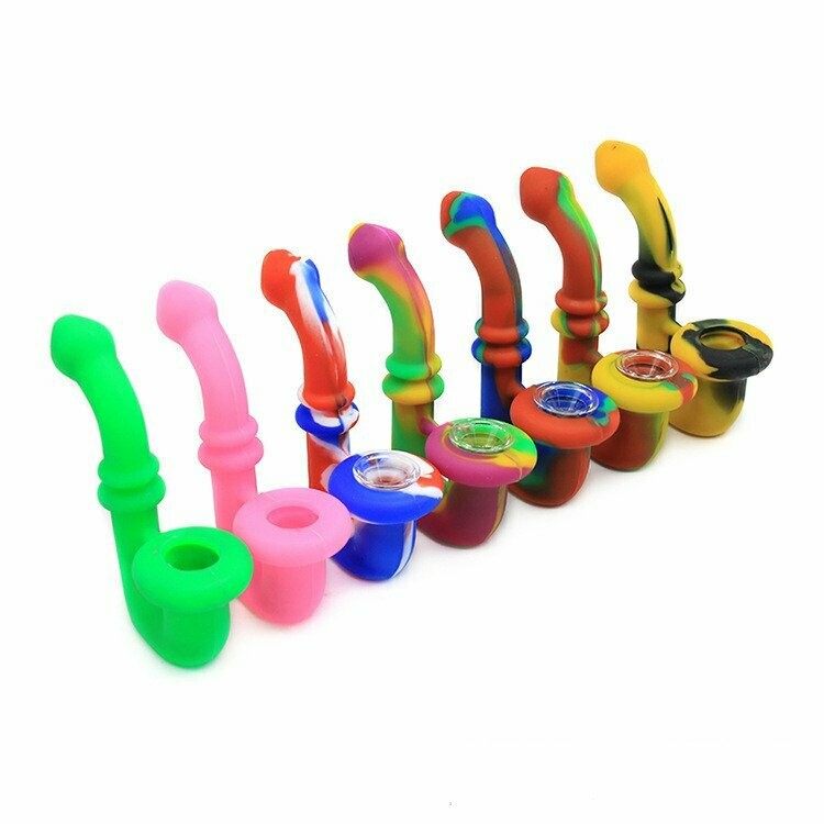 Silicone Sherlock Smoking Pipe