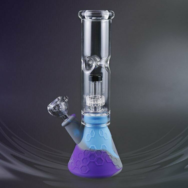 Silicone Water Pipe Glass Bong