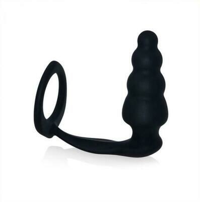 Cock Ring &amp; Butt Plug Prostate Massager