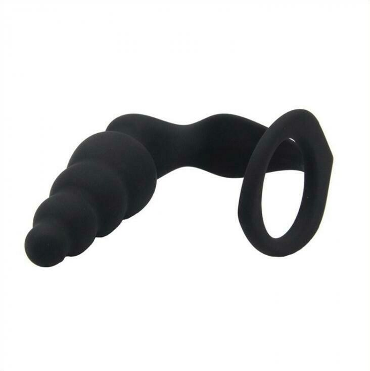Cock Ring &amp; Butt Plug Prostate Massager