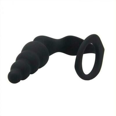 Cock Ring &amp; Butt Plug Prostate Massager