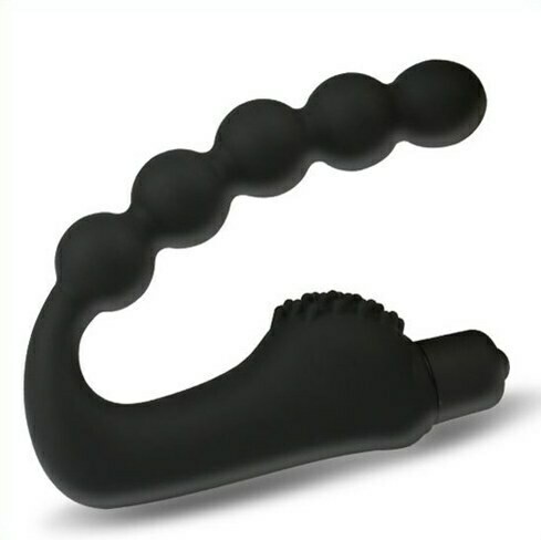 Vibrating Beaded Prostate Massager Anal Vibrator