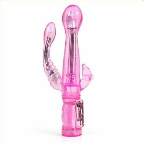 6 Speed Vibration, Double Vibe Waterproof G Spot Vibrator
