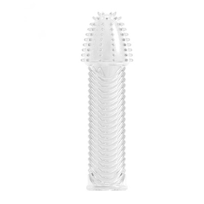 Deluxe Stretchy Silicone Penis Sleeve Extender Delay Ejaculation Deluxe Stretchy Silicone Penis Sleeve Extender Delay Ejaculation