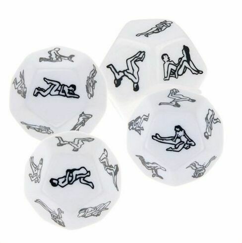 12 Sided Erotic Lover Sex Dice (2 Pack)