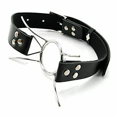Stainless Steel X Style Flirting O ring Open Mouth Gag