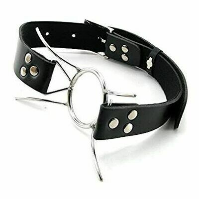 Stainless Steel X Style Flirting O ring Open Mouth Gag