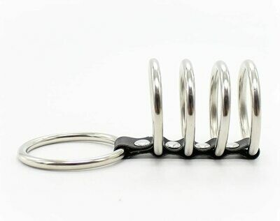 Chastity Cockring - Stainless Steel Cock Rings 5 Rings