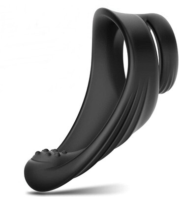 Silicone Dual Penis Ring with Taint Teaser​
