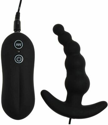Aphrodisia 10 Mode Silicone Butt Plug - Beads Prostate Massager