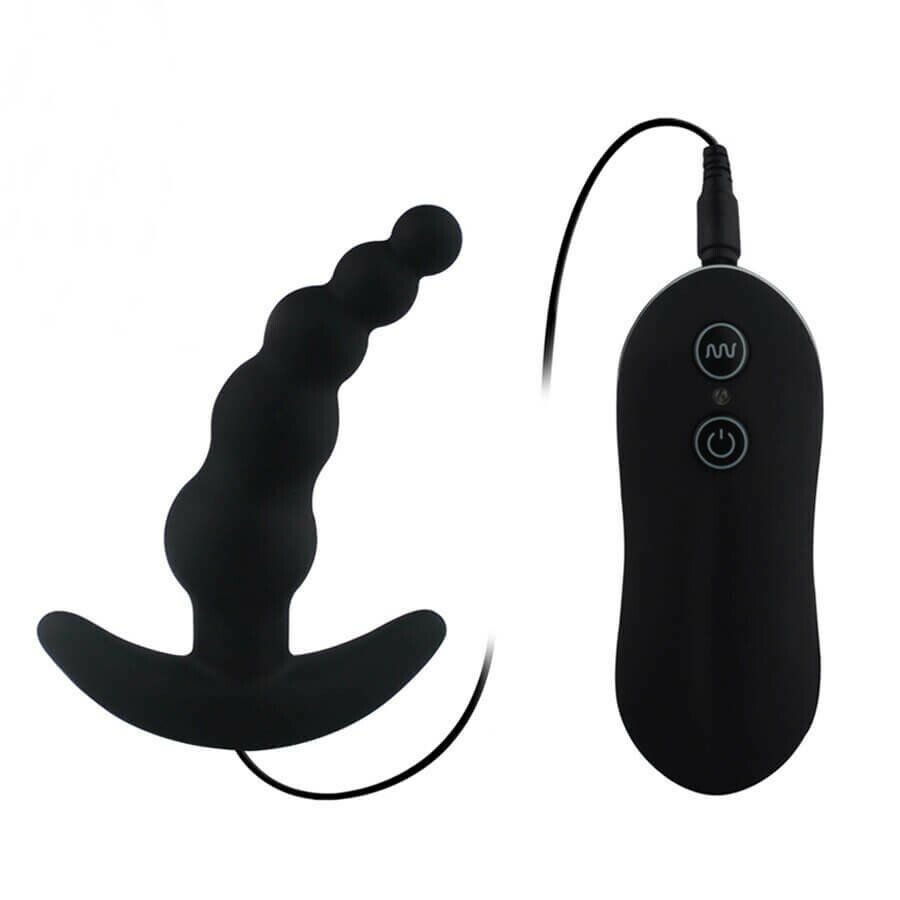 Aphrodisia 10 Mode Silicone Butt Plug - Beads Prostate Massager