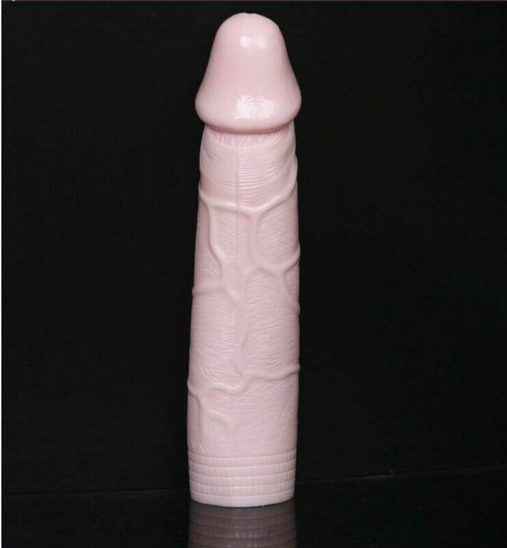 Large 19cm Penis Enlarger Extender Sleeve With Solid Top