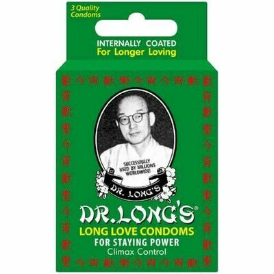 Dr Long Long Love Climax Control Condom 3’s