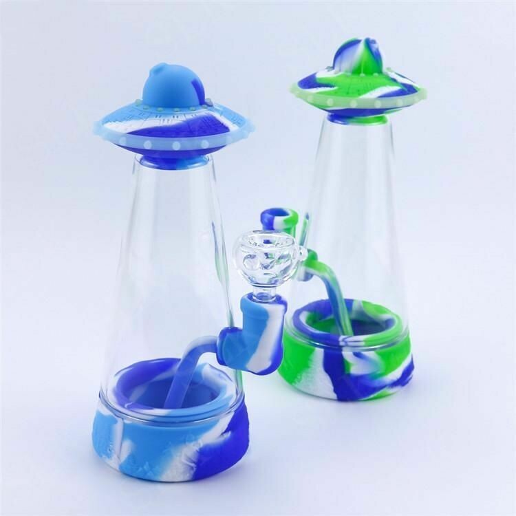 UFO Silicone Bubbler Smoking Water Pipe