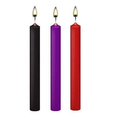 Sensual Low Temperature BDSM Wax Candles (3 Candles) | moodTime