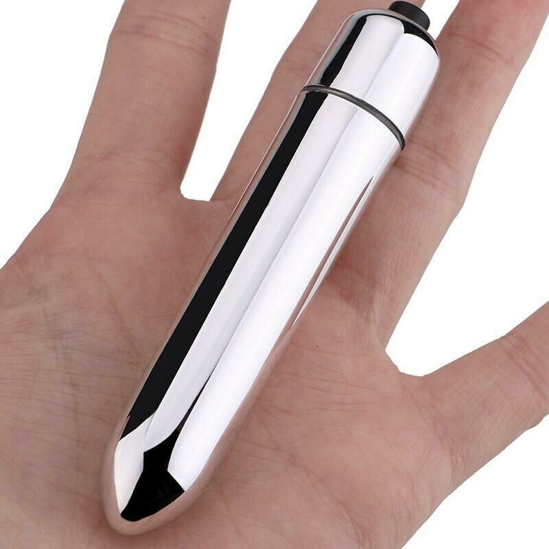 Silver Super Powerful Tranquil Vibrating Waterproof Bullet
