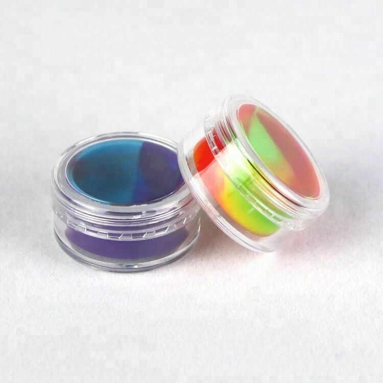 Plastic Shell Silicone Insert Herb Concentrate Container