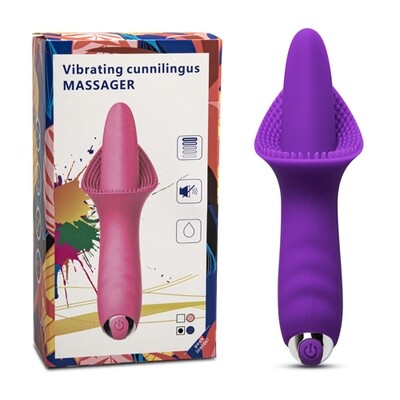 10 Speeds Rechargeable Silicone Stimulating Vibrating Tongue
