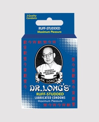Dr Long's Condoms 3's Ruff Studded