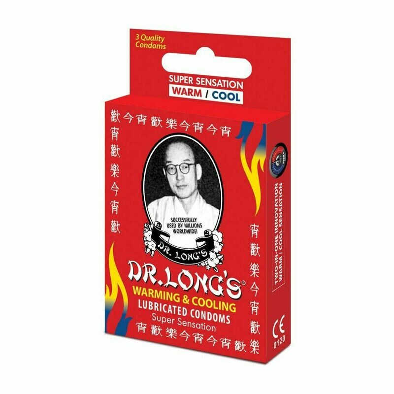 Dr Long's Warming and Cooling Condoms 3's