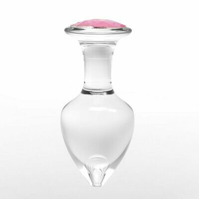 Glass Jewel Butt Plug Anal Sex Toy