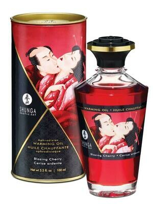 Shunga Intimate Kisses Oil - Cherry - 100ml | moodTime
