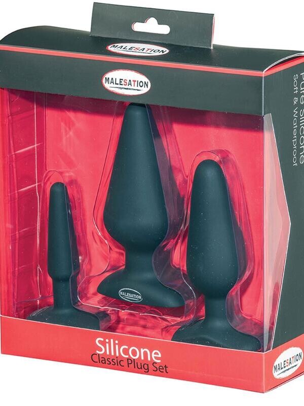 Malesation Silicone Classic Butt Plug Set