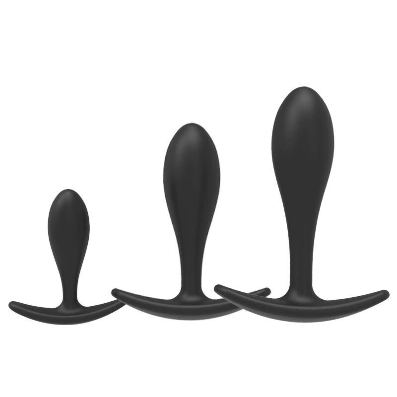 Silicone 3 Piece Butt Plug Set