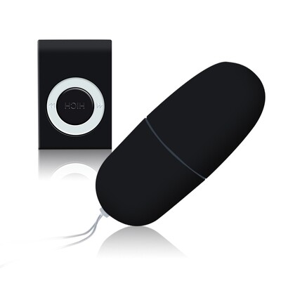 Wireless Remote Control Vibrating Egg - Black | moodTime