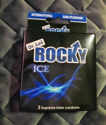 Rocky Ice Studded Condoms 3's