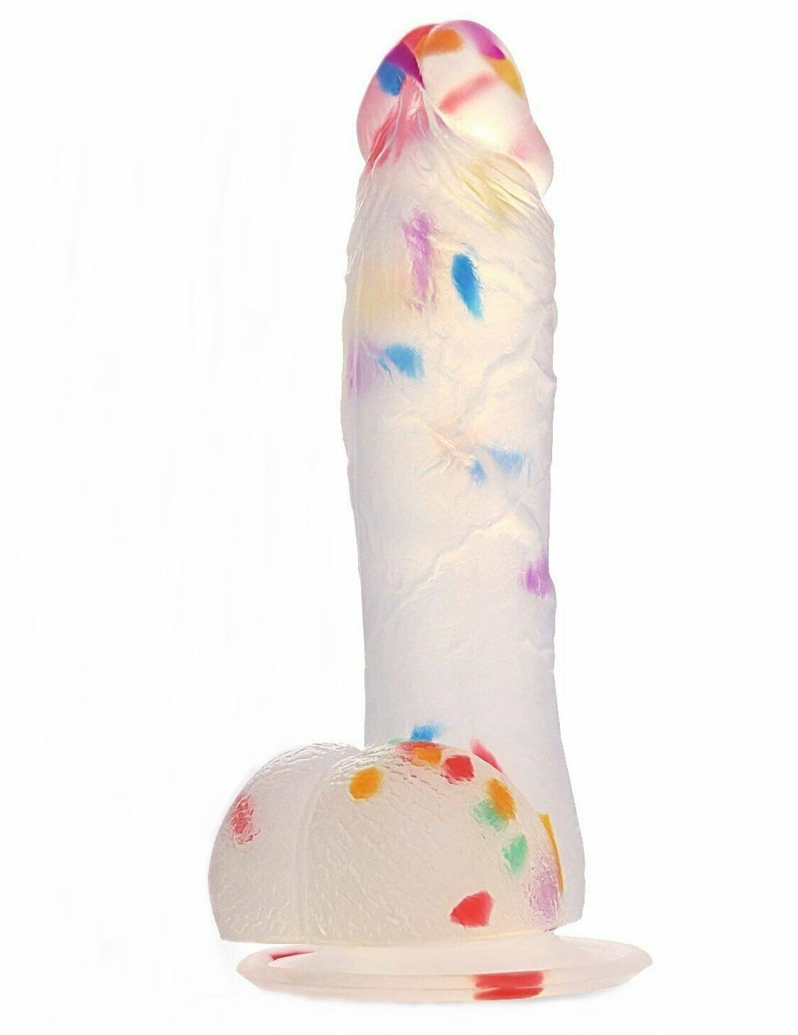 Party Fun Suction Cup Confetti Dildo