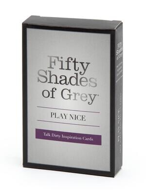 Fifty Shades Play Nice Talk Dirty Card Game | moodTime
