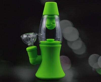 Silicone Lava Lamp Design Bong With Bowl