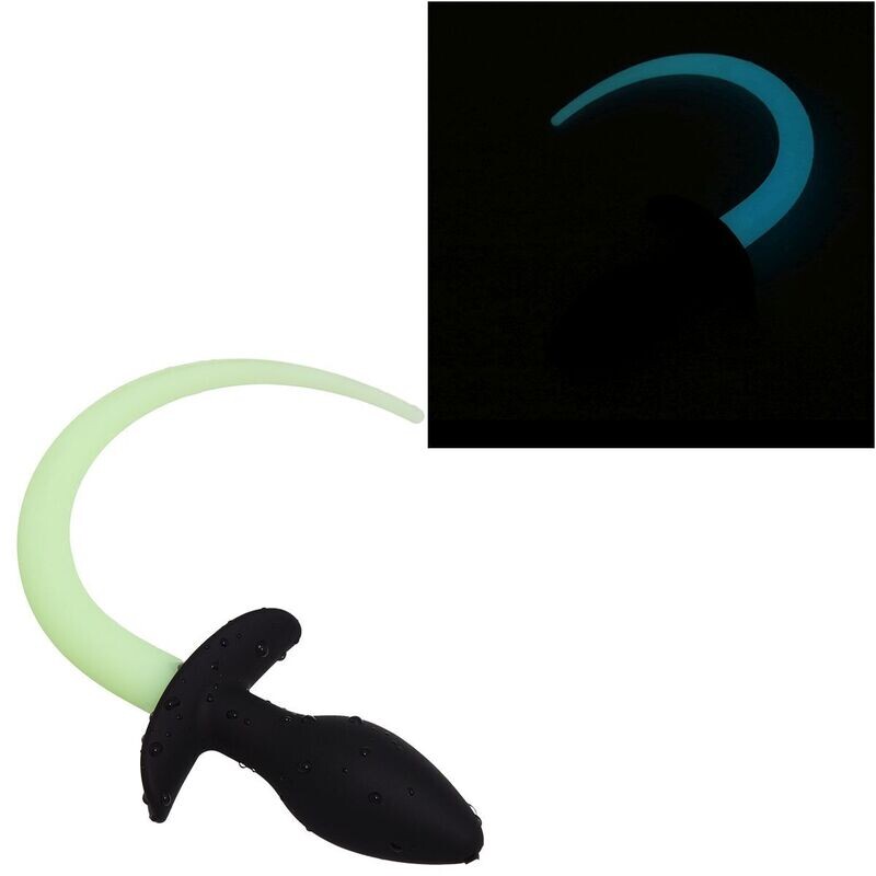 Glow in the Dark Dog Tail Butt Plug