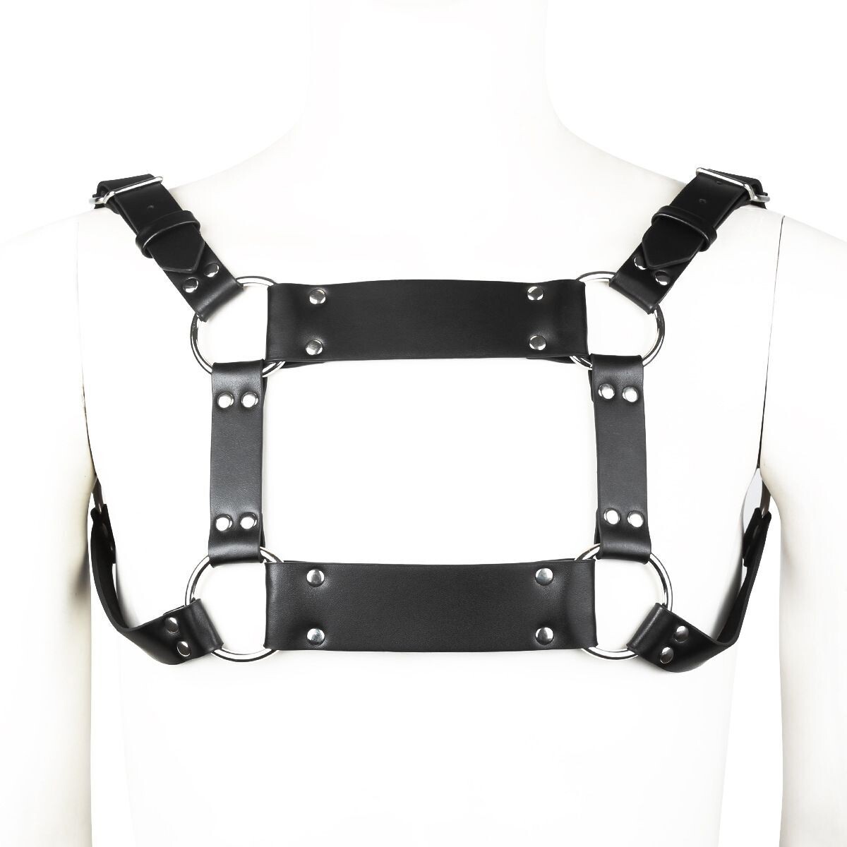 Male Bondage Pu Leather Chest Shoulder Harness