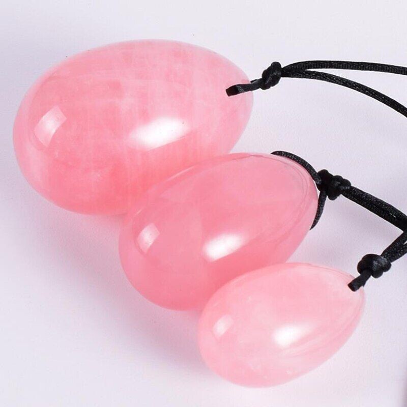 Yoni Eggs Set Rose Quartz