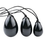 Yoni Eggs Set Black Obsidian