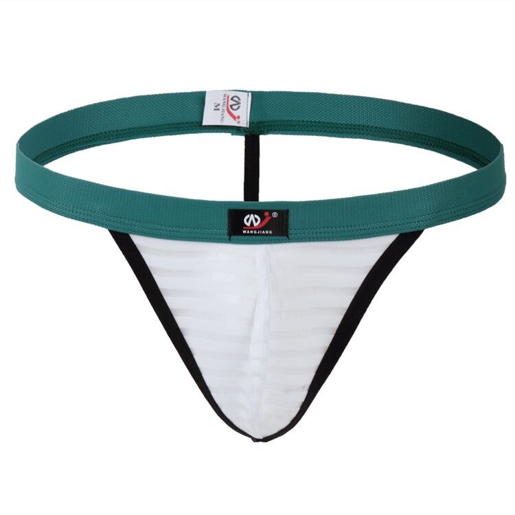 WJ Transparent White Thong, Sizing: S/M