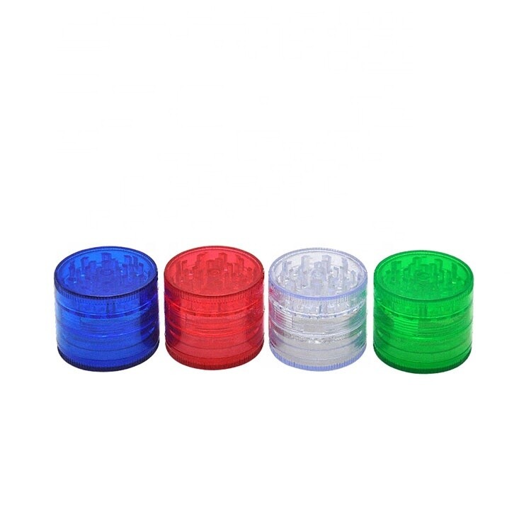 60mm 4 Layers Plastic Weed Herb Grinder
