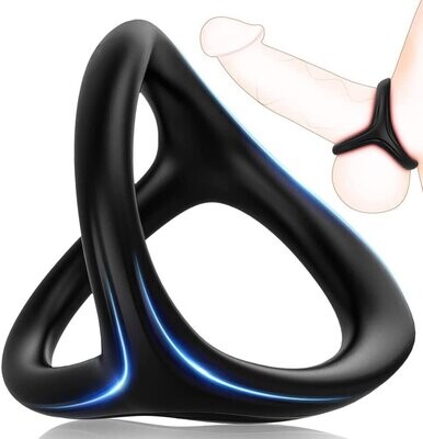 Silicone 3 in 1 Ultra Soft Cock Ring