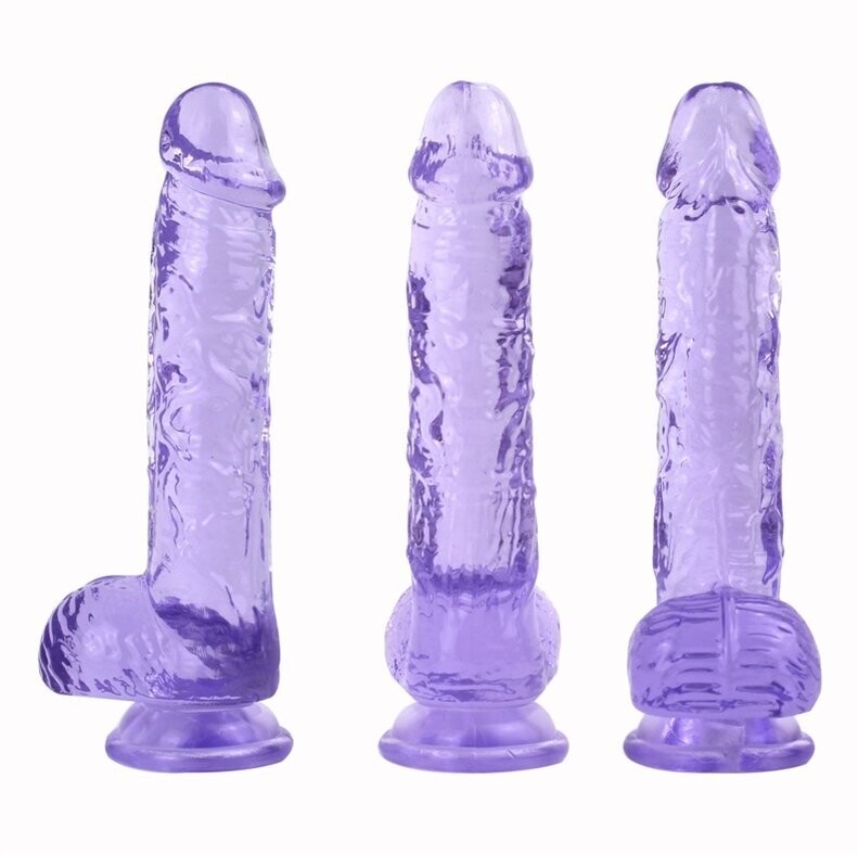 Ice Jelly Realistic Dildo with Suction Cup, Sizes: Small