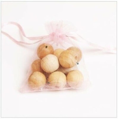 Fragrant Natural Cedar Wood Moth Balls Camphor Repellent Balls (5-Pack)