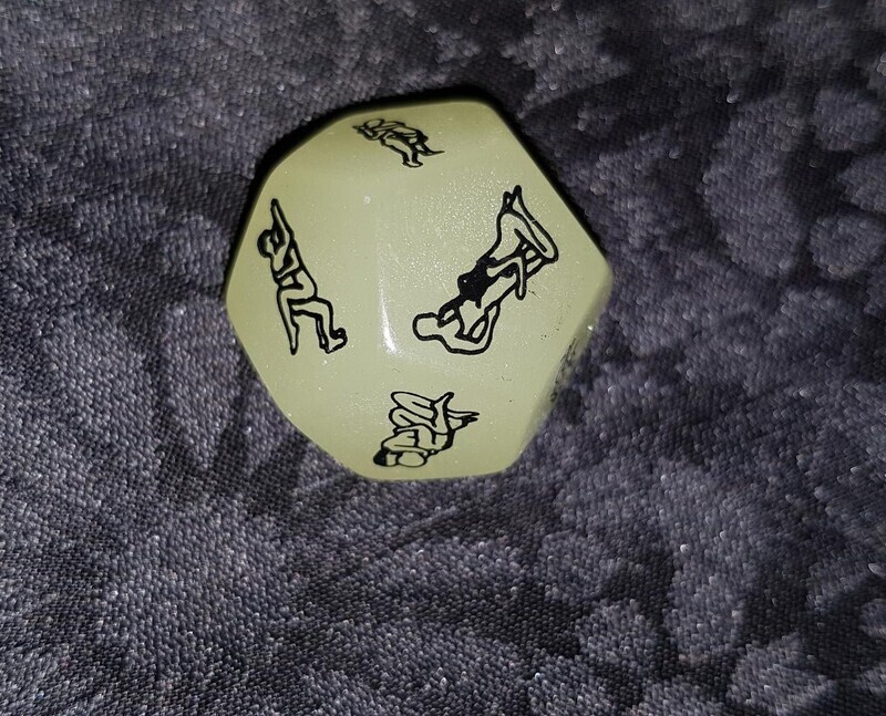 Glow In The Dark 12 Sided Sex Dice