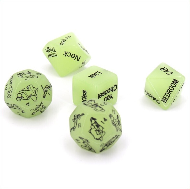 Luminous Sex Position Glow In The Dark Dice Set