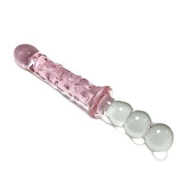 Double Sided Double Pleasure Glass Massager | ​moodTime