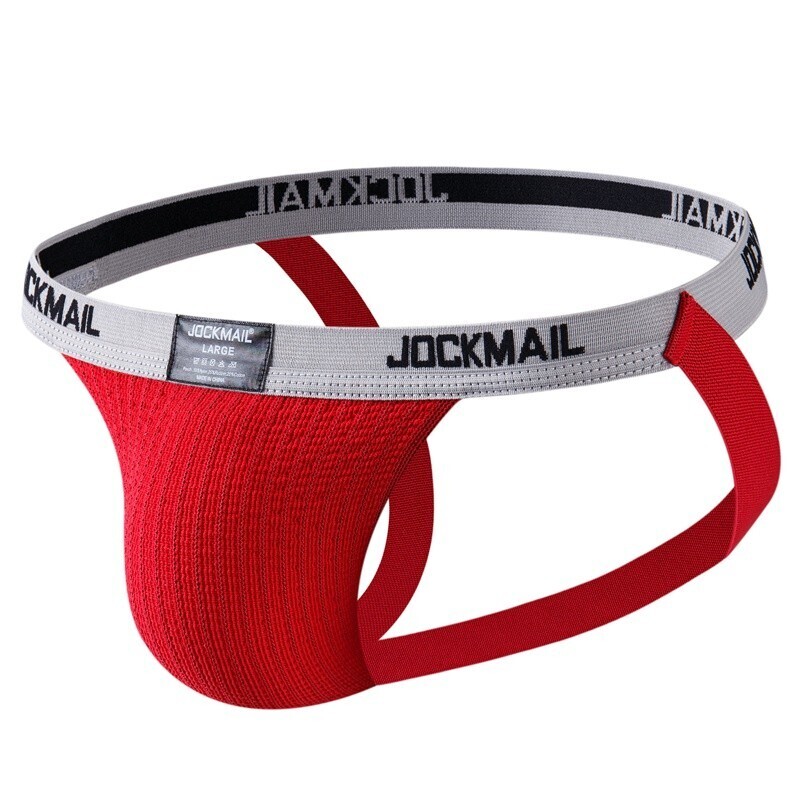Jockmail Sports Style Classic Design Jockstrap, Sizing: XXL - Red