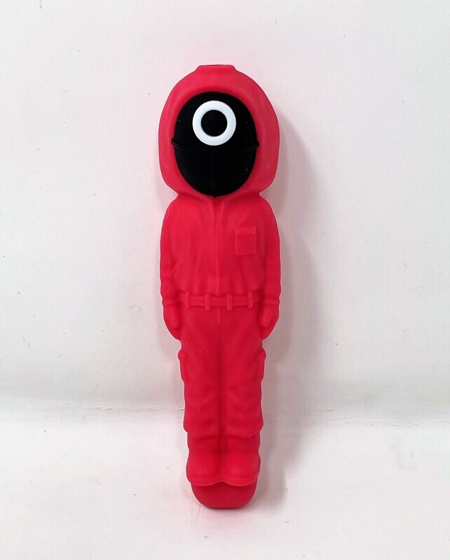 Squid Game Silicone Smoking Pipe With Glass Bowl